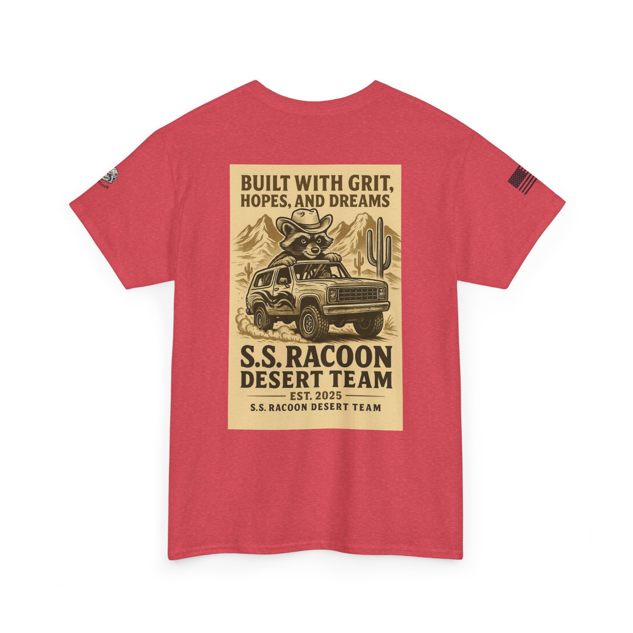 SS. RACOON DESERT RACING TEAM SHIRT - WHERE GRIT MEETS DREAMS 🏁🦝 - Image 20