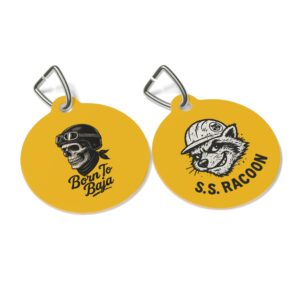 S.S. RACOON RACING TEAM CUSTOM PET TAG - YOUR PET'S OFFICIAL CREW BADGE 🦝🏁🐕